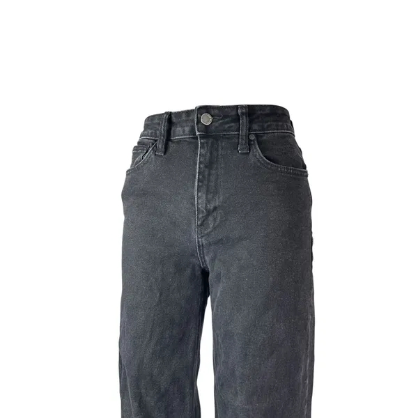 Just Black Denim Womens High Rise Straight Baggy Wide Leg Denim Jeans Pants 26 - Image 2