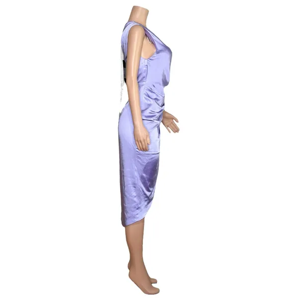 ELLIATT Cassini One Shoulder Dress, Lilac, Small - Image 10