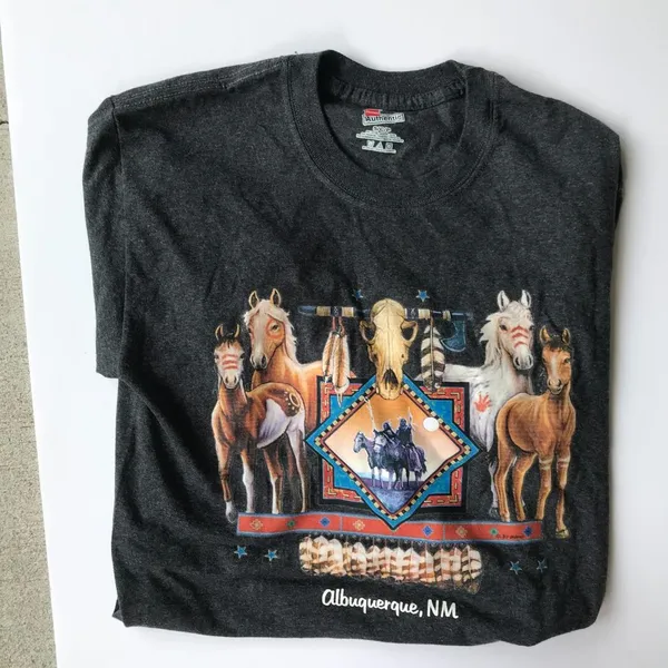 Hanes Albuquerque New Mexico T Shirt Horses Southwest - Image 5