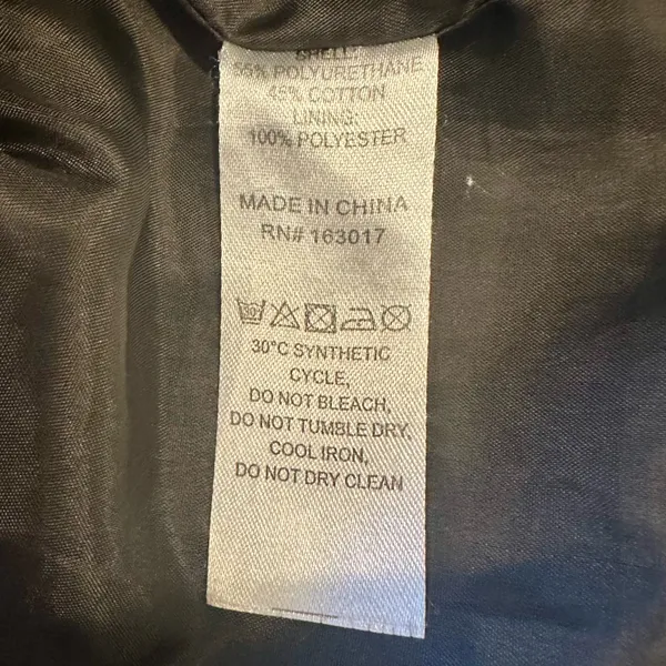 Princess Polly Faux Vegan Leather Motto Jacket size 6 - Image 8