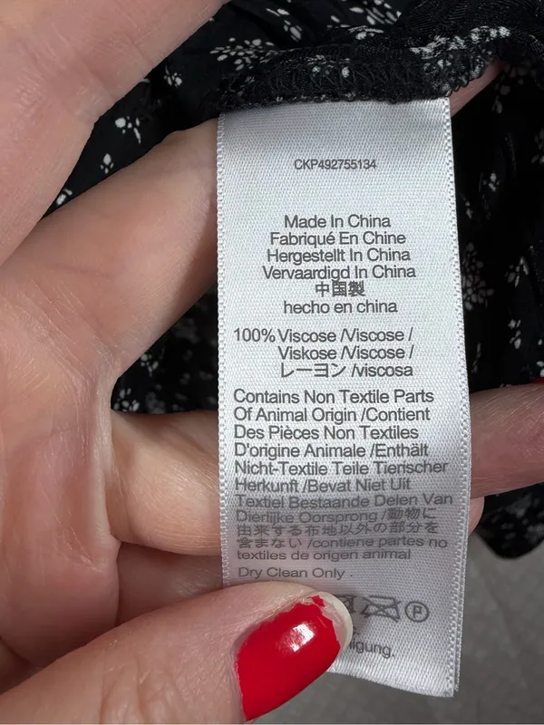 Madewell Black White Floral Button Up‎ Long Sleeve Top - Image 5