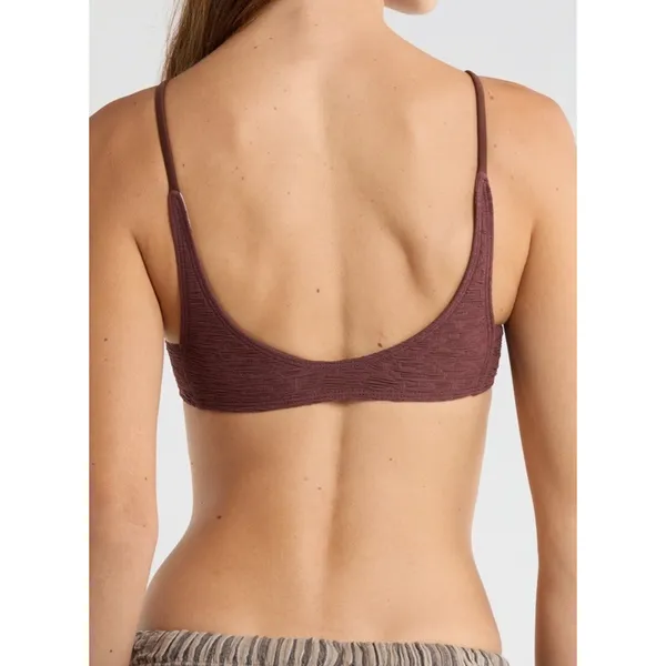free-est by Free People Cannon Crop Bikini Top Rum Raisin Women's Sz m NEW $98 - Image 2