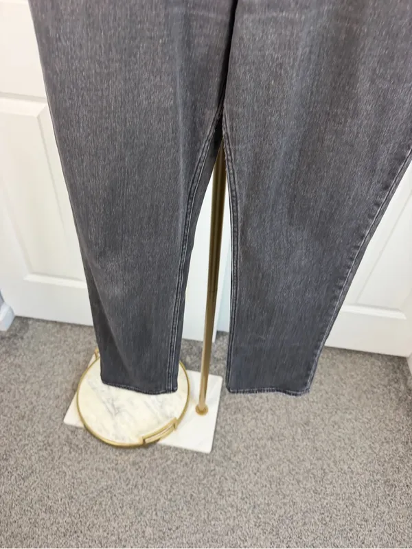 Abercrombie & Fitch Curve Love Ankle Straight Jeans Sz 28/6 Ultra High Rise - Image 5