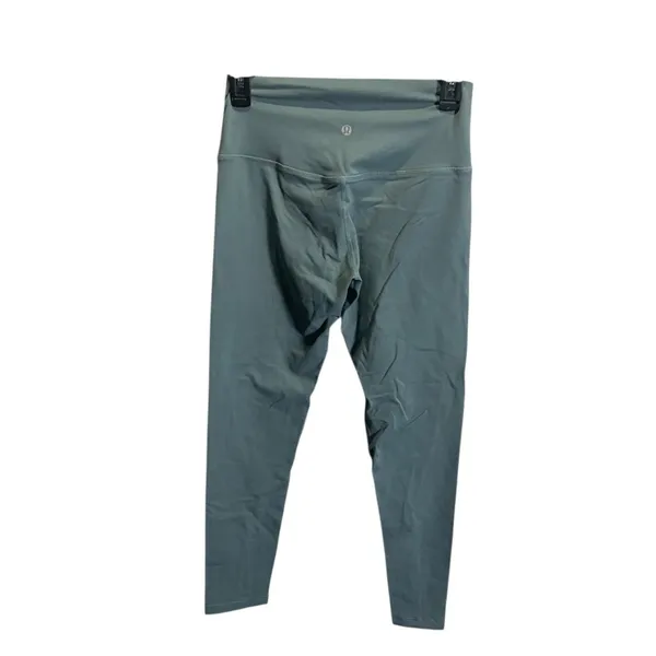 Lululemon High Rise Full Length Leggings‎ Teal Compression Pants 6 - Image 4
