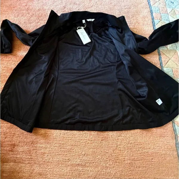 Lady Hagen Black Rain Jacket XXL Lightweight Zip Up Velcro Sleeves - Image 9