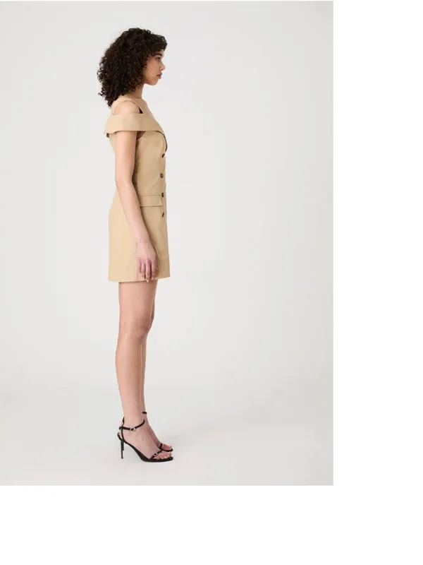 NWT $158 French Connection Women's Light Weight Trench Mini Dress SZ-4 - Image 7