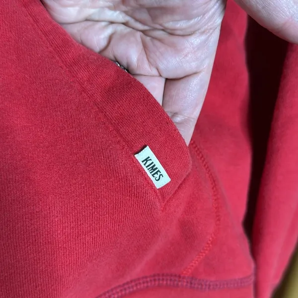 Kimes Ranch Red Hoodie Western Logo Cowgirl Pullover Sweatshirt Size Medium - Image 4