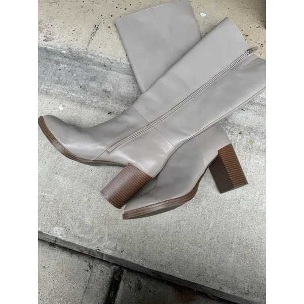 Marc Fisher Women's Gabey Wide Calf Almond Toe Block Heel Dress Boots - US 10M - Image 8