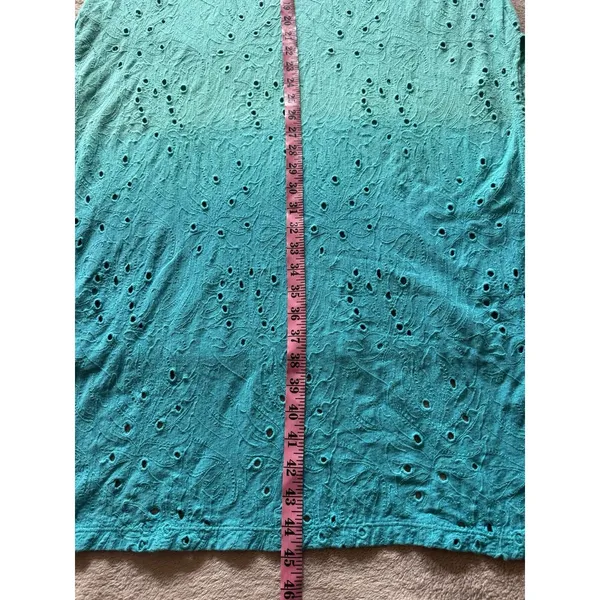 Free people Women's Palms Spring Eyelet Blue Green‎ Dress Size Xs NWT - Image 7