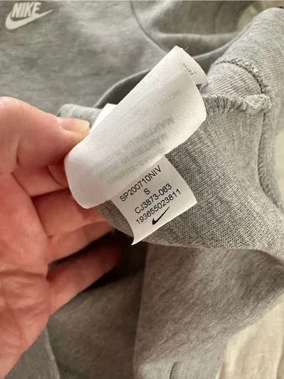 Nike Women’s Small Tech Fleece Grey Logo Dress - Image 8