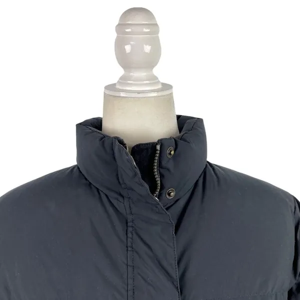 LL Bean Black and Pink Puffer Feather Down Puffer Full Zip Ski Winter Jacket M - Image 3