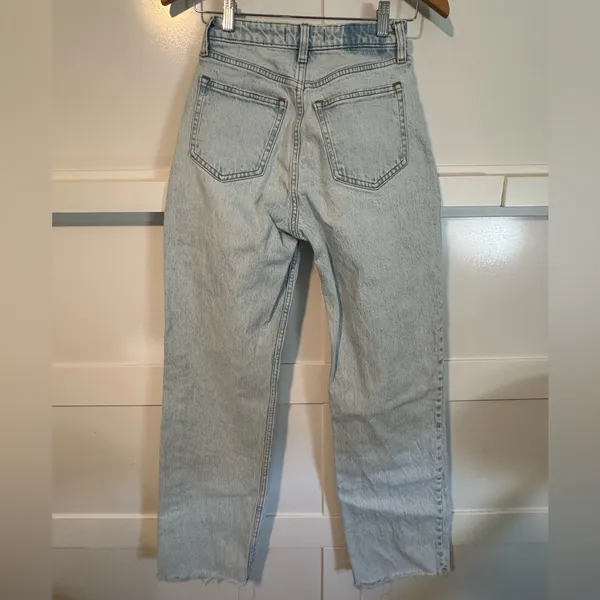 Abercrombie & Fitch Light Blue 90’s relaxed high rise Jeans curvy love 25L / 0 - Image 3