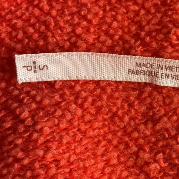 Free People Two Tone Colorblock Oversized Sweatshirt Red Grey S - Image 8