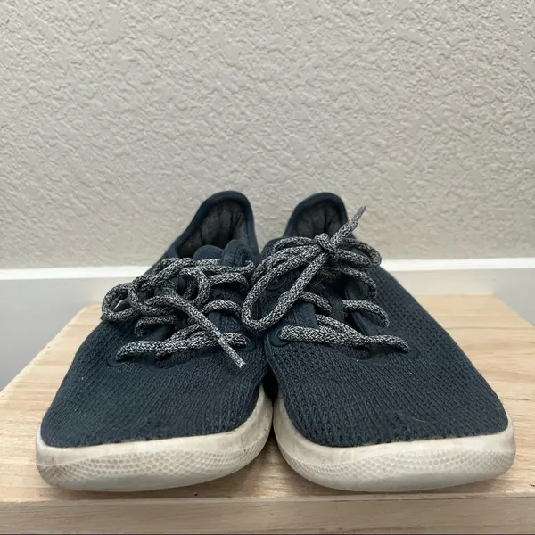 Allbirds Navy‎ Blue Knit Tree Runner Athletic Sneakers 8 - Image 3