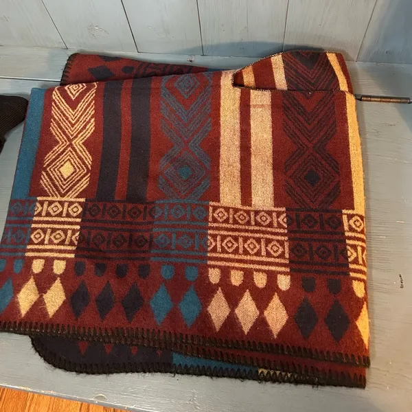 Source Unknown Multicolor Aztec Geometric Scarf/Shawl | One Size - Image 3