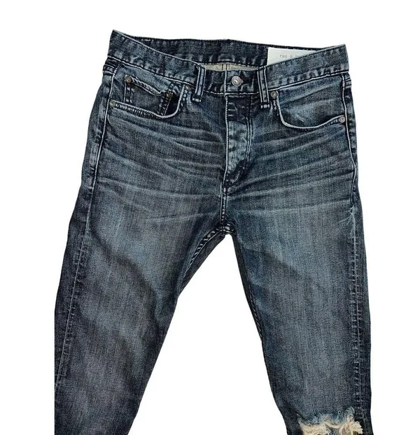 Rag & Bone Fit 1 Skinny Jeans Size 29x32, distressed - Image 3