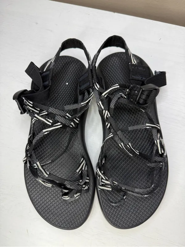 Chacos ZX/2 Black White Hiking Sandals size 8 Outdoor Camping Hiking - Image 2