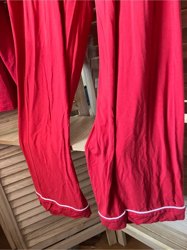 Red Piped Pajama Set XXL - Image 6