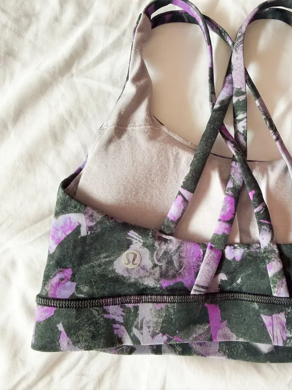 Lululemon Floral Shift Multi Energy Bra *Medium Support, B-D Cup Size 4 - Image 3