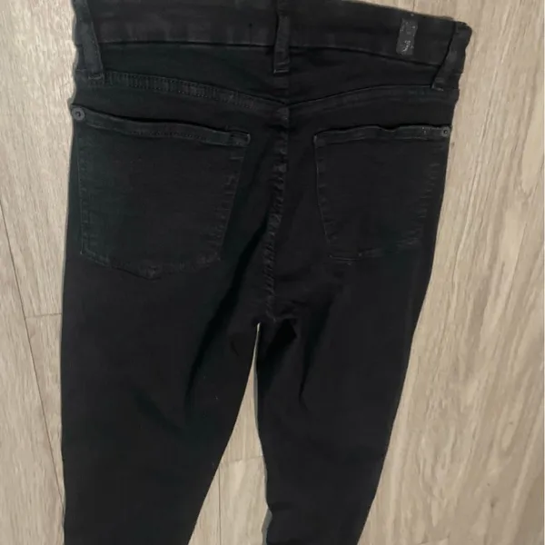 7 For All Mankind Black Skinny Jeans - Image 3