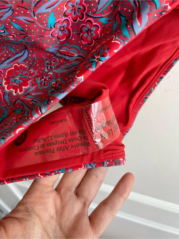 Veronica Beard Aniston Red Floral Print Cutout One Piece Swimsuit Size XS NWOT - Image 4