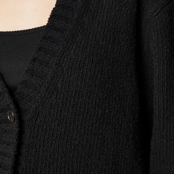 NWT!! J. CREW Marina V-Neck Cardigan Sweater Pockets Solid Black‎ Preppy Medium - Image 5