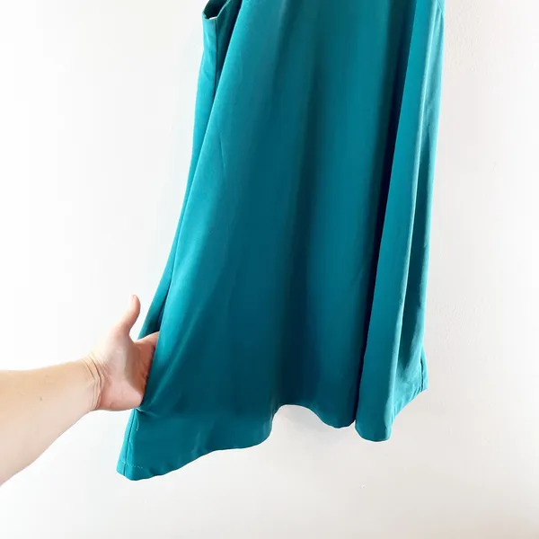 Lovers + Friends Lily Halter Sleeveless Mini Swing Dress Teal Green Medium - Image 5