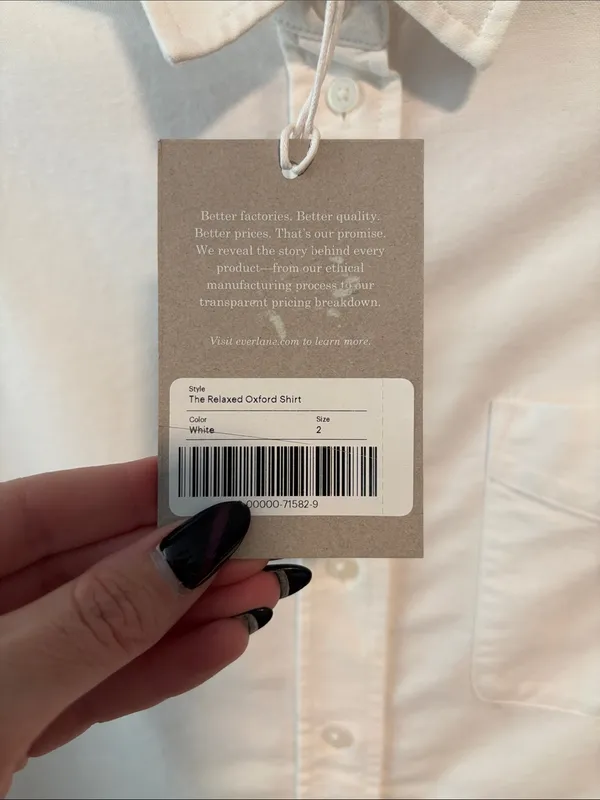 NWT Everlane The Relaxed Oxford Shirt - Image 8