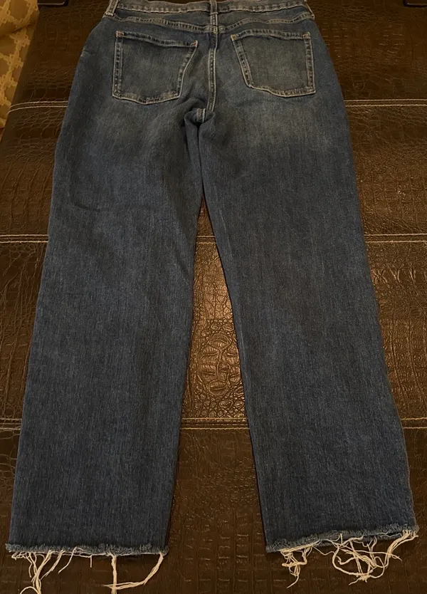 Old Navy Extra High Rise Sky Hi Straight Jeans Button Fly Womens Size 10 - Image 8