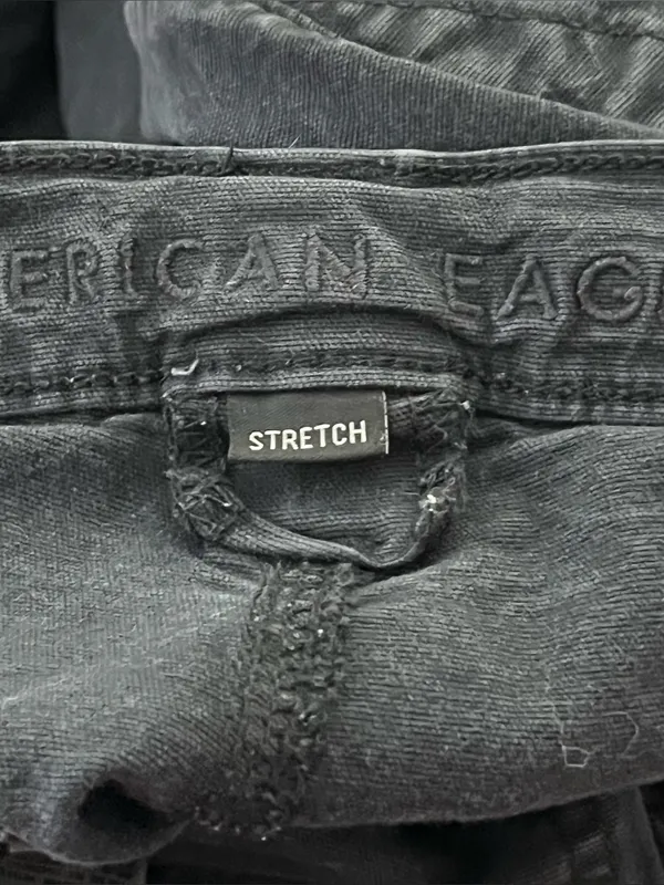 American Eagle Stretch Cargo Skinny Jeans Faded Black 2 Long - Image 2