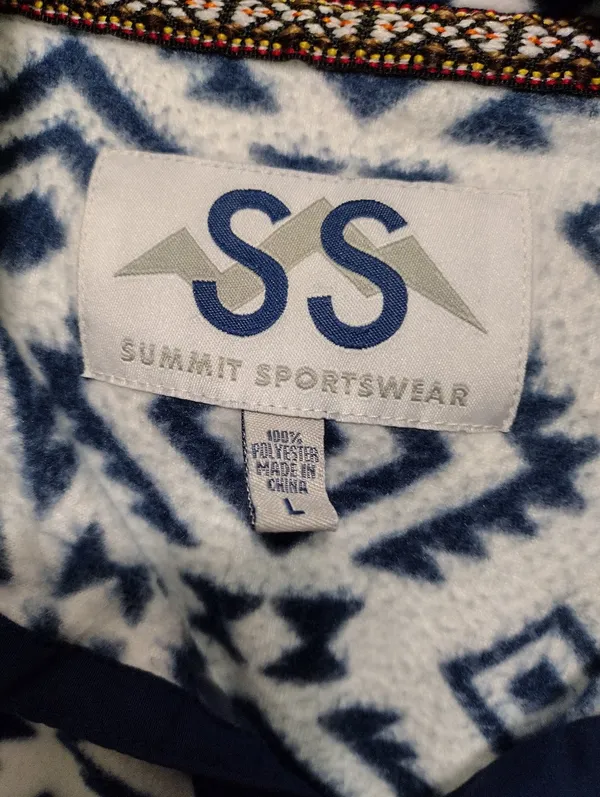 Summit Sportswear Clemson Aztec Print Fleece - Image 3