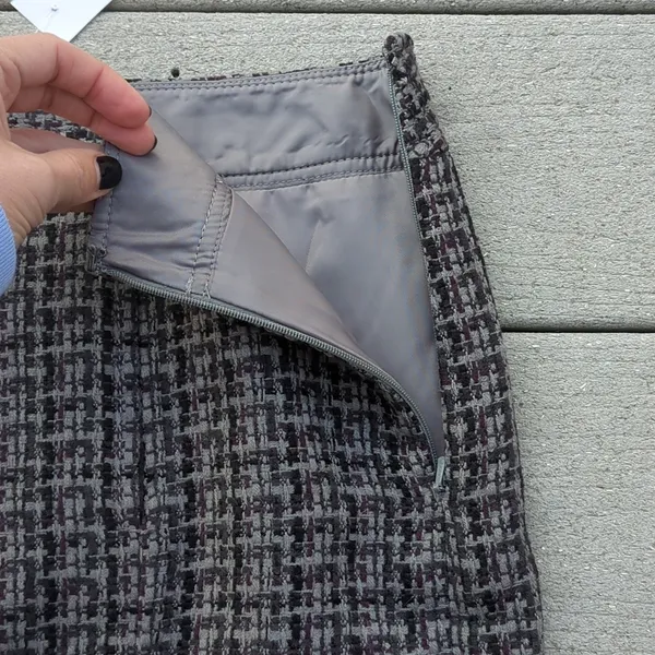 NWT Loft Tweed Patterned Skirt with Front Pockets - Image 7