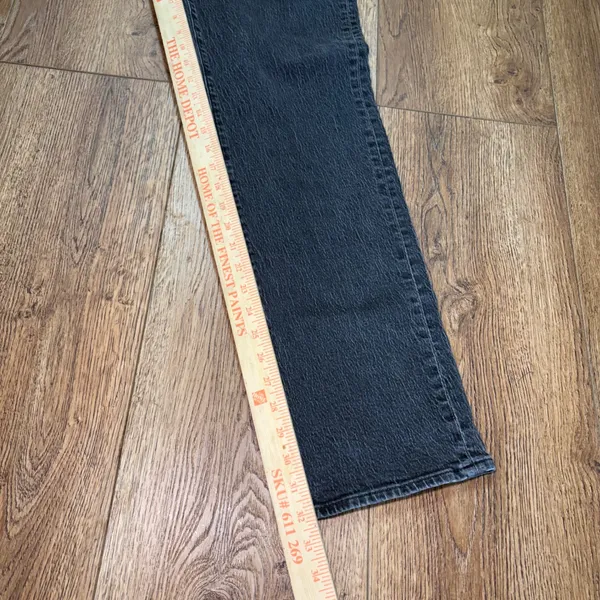 Madewell Curvy 90s Straight Leg Jeans Washed Black Size 29 Tall High Rise grunge - Image 4