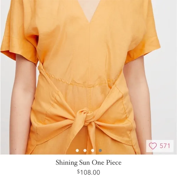 Free People ‘Shining Sun’ Front Waist Tie Linen Blend V Neck Jumpsuit Small - Image 12