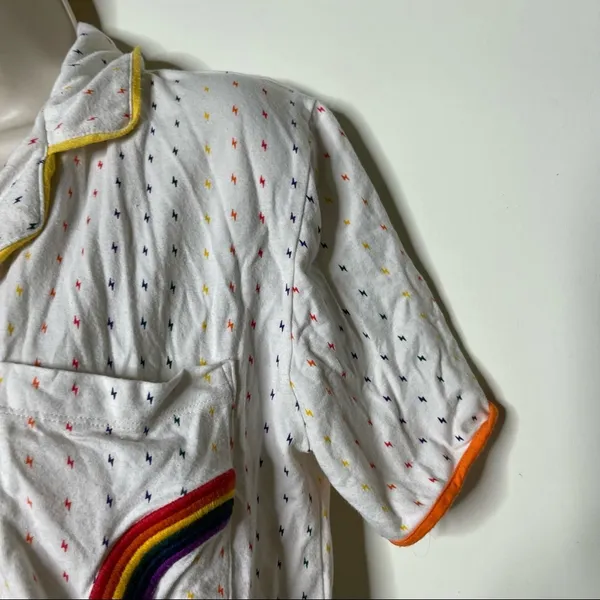 ROOM SERVICE PJS Women's Rainbow Short sleeve Pajama top only size XXS $68.00 - Image 7