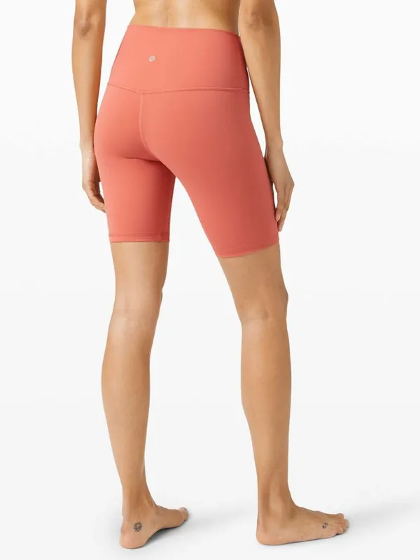 Lululemon Align Short 8" Athletic Bike Short Rusted Coral Size 6 - Image 3