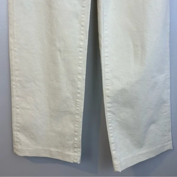 NWT Oak + Fort Ivory/Cream High Rise Straight Leg Denim Classic Jeans Size 6 - Image 8