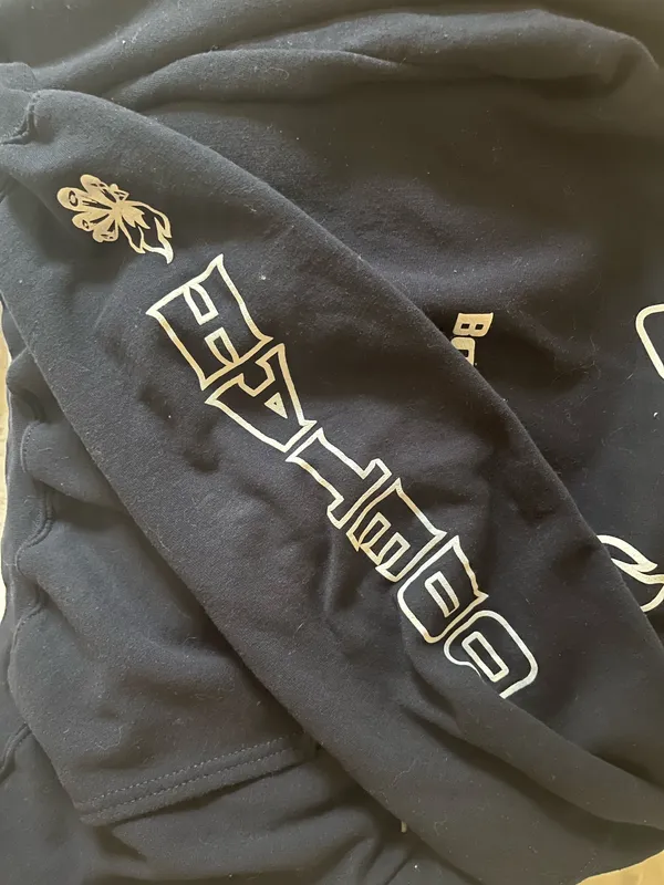 Navy Blue Hoodie Size M - Image 2