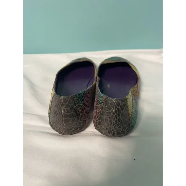 Steve Madden Feather Snakeskin Almond Toe Loafers‎ Flats Shoes Size 10 S-275 - Image 3
