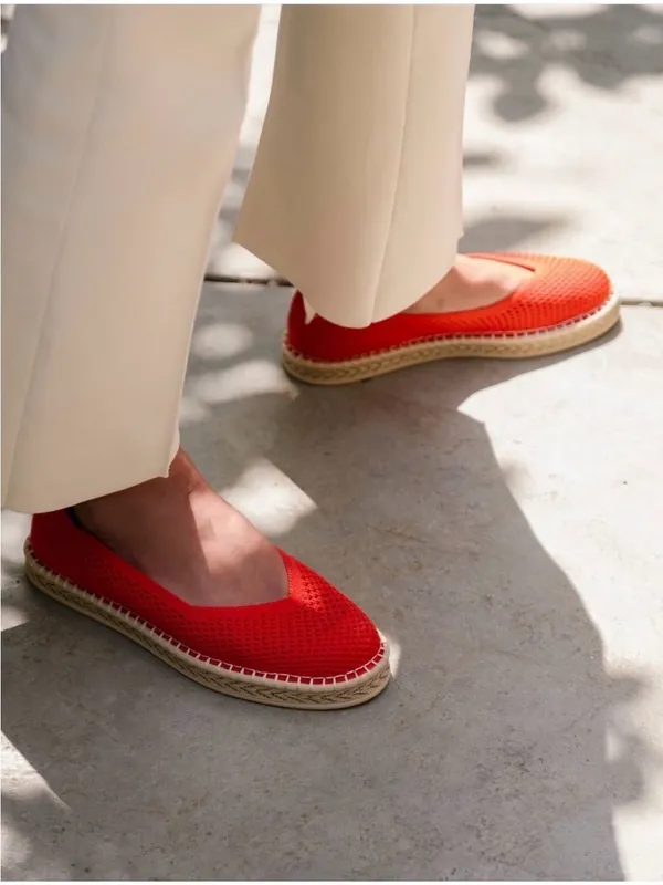 NWOT Rothy’s Red Hemp Espadrille Ballet Flats Size 11 - Image 10