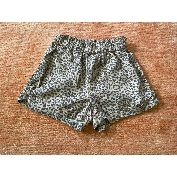 AERIE Beach Beyond Lounge Shorts in Cream/Black Leopard Spot XS - Image 2