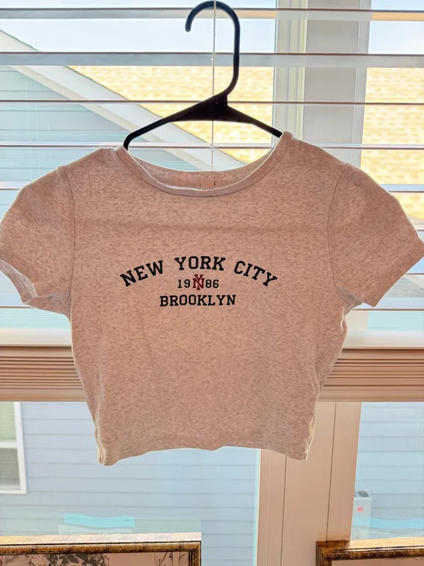 Garage NYC Crop Top Heather Grey - Image 4