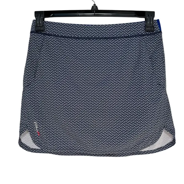 RLX Ralph Lauren Womens Golf Skirt Skort Geometric Print‎ Navy Blue Size S - Image 8
