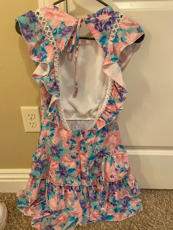 Floral Mini Dress Multi - Image 3
