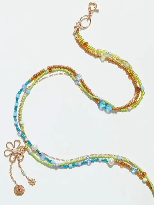 Free People Waikiki Belly Chain NWT Whimsical Charm Charms Beads Body Jewelry - Image 2