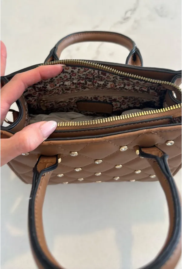 Kayla Ava Studded Purse Brown - Image 2
