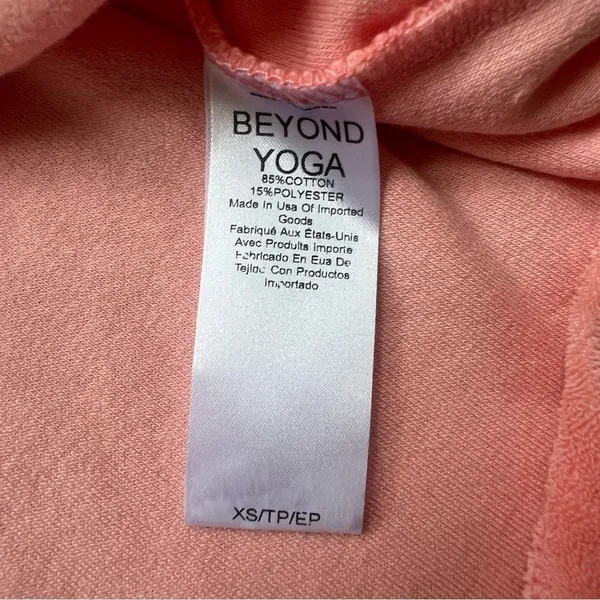 NEW BEYOND YOGA Out of Town Dress in Peach Blush NWT Terry Mini Dress Size XS - Image 15