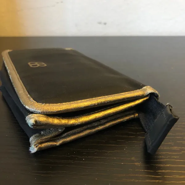 Vintage Balenciaga Makeup Bag Small Cosmetic Pouch with Mirror - Image 6
