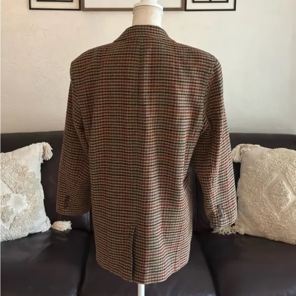 Women's Multicolor Plaid Blazer - Image 3