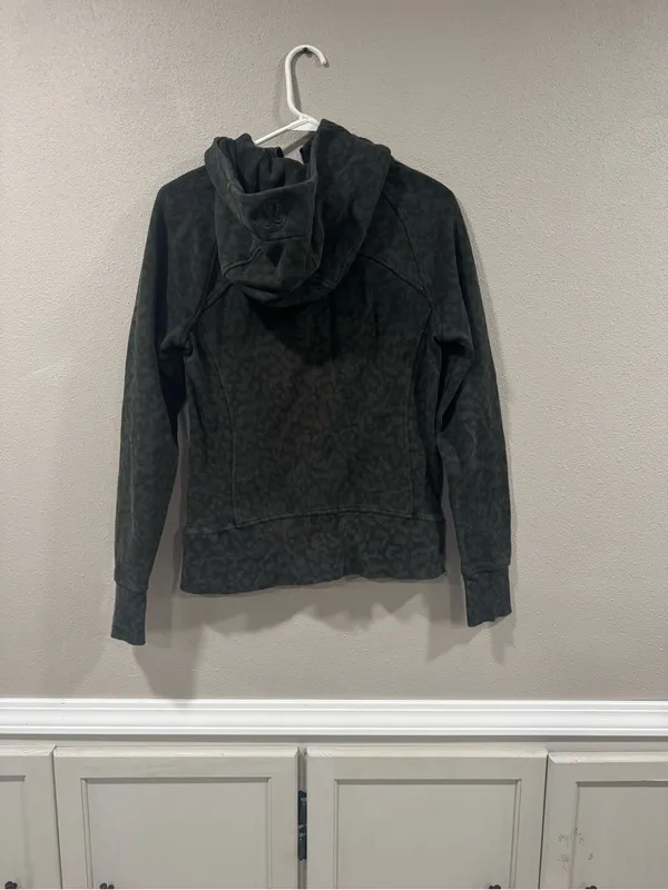 Lululemon Scuba Hoodie *Light Cotton Fleece Formation Camo Evergreen Multi - Image 8